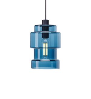 Axle pendel glasskærm small, smoke blue