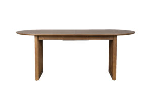 DUTCHBONE Barlet spisebord, m. tillægsplade - brun valnøddefinér og brun gummitræ (200/240x90)