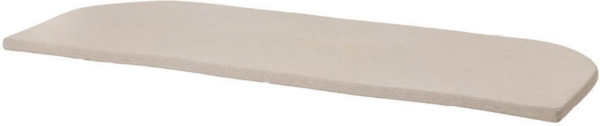 Hynde til bænk, beige, H3x63x166 cm, stof