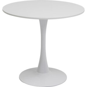KARE DESIGN Schickeria spisebord, rund - hvid MDF og hvid stål (Ø80)