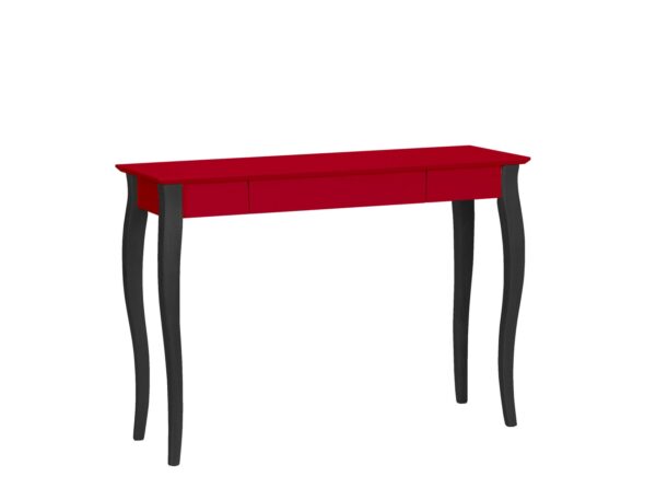 LILLO Skrivebord 105x40cm Sort Ben / Rød