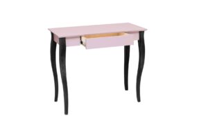 LILLO Skrivebord 85x40cm Sorte Ben / Pink