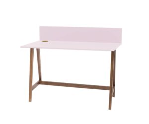 LUKA Skrivebord 110x50cm Eg / Pink