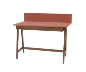 LUKA Skrivebord 110x50cm med Skuffe Eg Antik pink