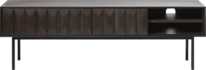 Latina, Tv-bord, espresso, H50x41x160 cm, egetræ, metal