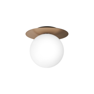 Liila 1 large væglampe / loftlampe, mørk bronze/opal
