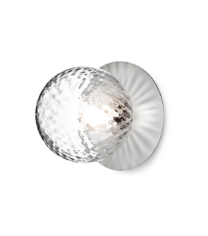 Liila 1 medium væglampe / loftlampe IP44, light silver/klar