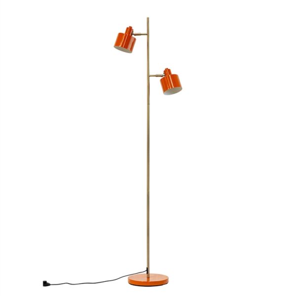 Outlet: Ocean gulvlampe, orange/messing (2. sortering)