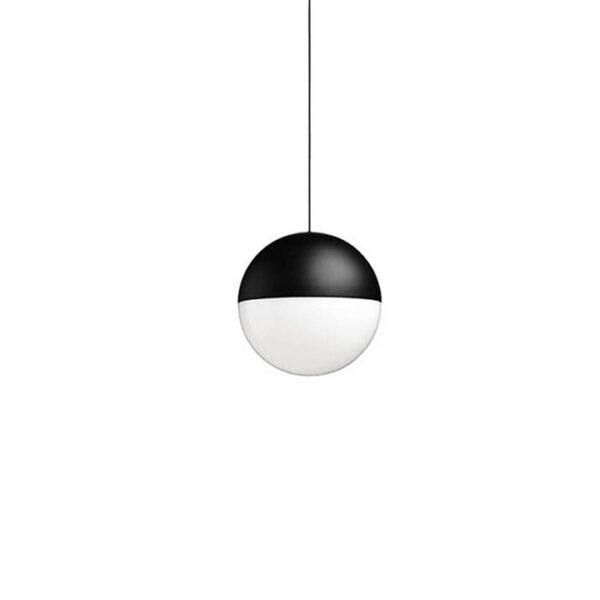 String Light sphere pendel 22m, sort