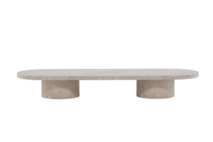 VENTURE DESIGN Narvik sofabord, rektangulær - beige 3D-papir MDF (190x60)